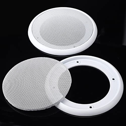 Facmogu 2PCS 8in White Ceiling Speaker Covers, Surface Mount Speaker Grill Mesh Round Speaker Grille Woofer Car Speaker Grill Cover Guard Protector Replacement Round Metal Grills by Facmogu - Image 6