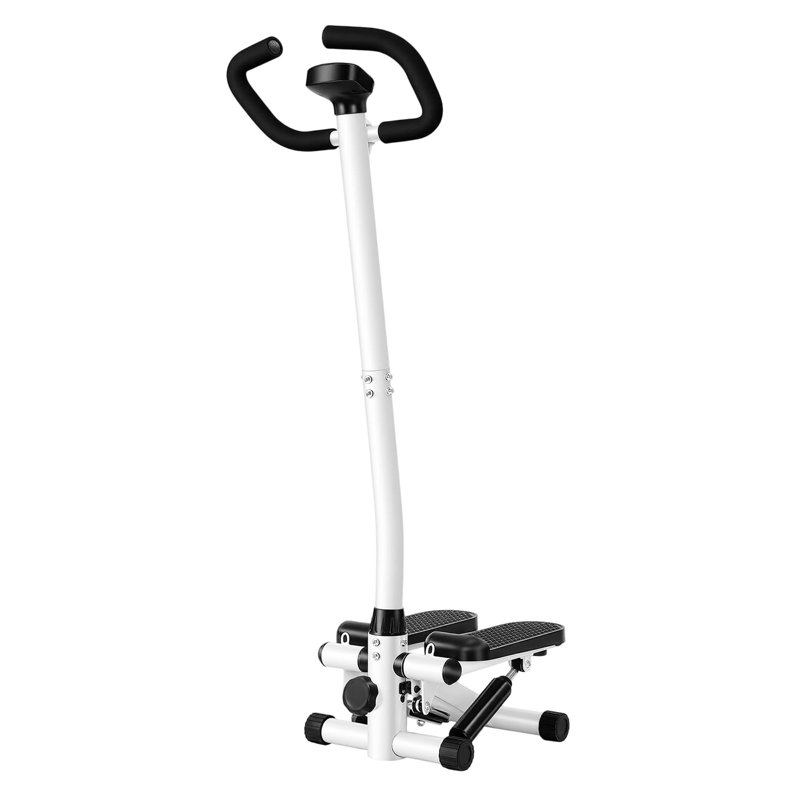 Salita per scale fitness con manubrio, step di resistenza per allenamento di braccia e gambe, cyclette per dimagrire, capacità di carico 150 kg, 29 × 39 × 110 cm