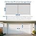 Sliding Garage Door Screen with Track & Magnetic Closure, Fully Retractable Fiberglass Mesh Screen Door for 2-Car Garage Openings (Fits 16x7 Ft), Garage Screen with Weighted Bottom for Bug Protection