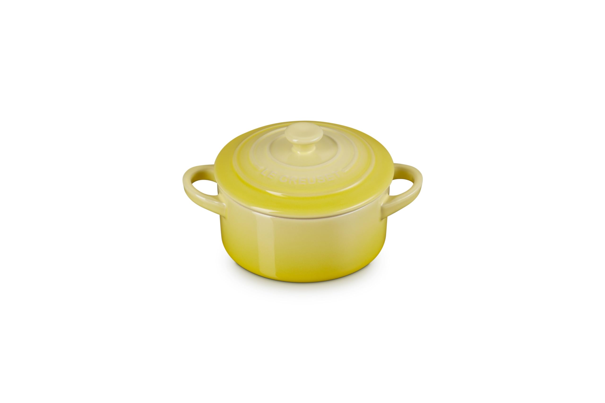 Le CreusetStoneware Mini Round Cocotte, 8 oz., Soleil