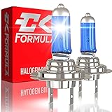 CK Formula H7 Halogen Headlight Bulbs - 5000K Super White, 12V 100W, PX26d Base, Xenon, Automotive...