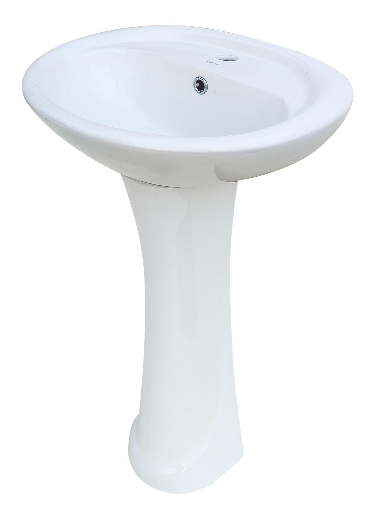 Lavabo SILVER Blanc 9-5cm H15-5xL44-5cmxL56cm Céramique | Facile à installer, Résistant aux taches, Avec trop-plein, Sans vidange ni robinetterie, Profondeur 9-5 cm, finition soignée