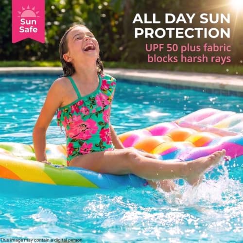 Image of Kanu Surf Girls Morgan Floral Ruffle 1-Shoulder 1-piece Swimsuit