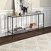 Amazon.com: Henn&Hart 64" Wide Rectangular Console Table with Glass ...