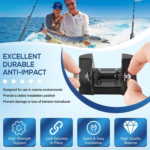 Bonbo K00-00118-01 Transducer Bracket Transom Mount Kit Replacement For Garmin Xdcr 200/50 Khz Dual Frequency Transducer F/010-10272-00 thumb #2