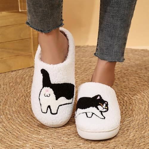 Image of Women's Men's Strawberry Slippers Cute Fruit Home Slippers Winter Fuzzy Memory Foam Fluffy Warm House Shoes
