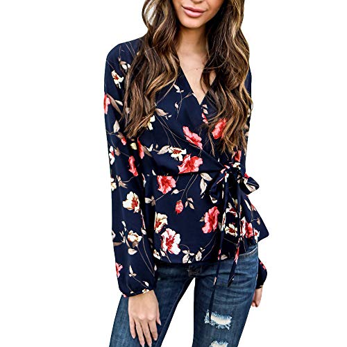 DOINSHOP Womens Long Sleeve Henley Blouse Fall Button Down Pullover Knit Loose Leisure Stylish Sexy Knit Sweaters Tops