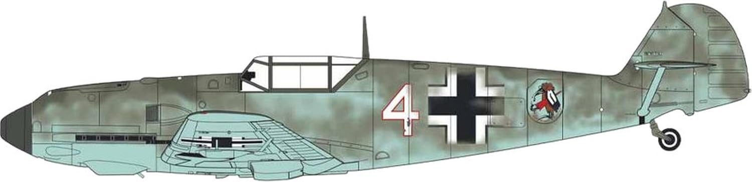AIRFIX, Standard Model Set, A05120C Messerschmitt Bf109E-3/E-4 Model Building Kit - Image 3