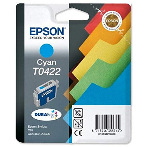 Preisvergleich Produktbild Epson T0422 Tintenpatrone Register, Singlepack, cyan