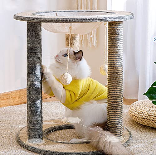 Meuble d'activité arbre à chat avec planche à gratter verticale et nid - 4