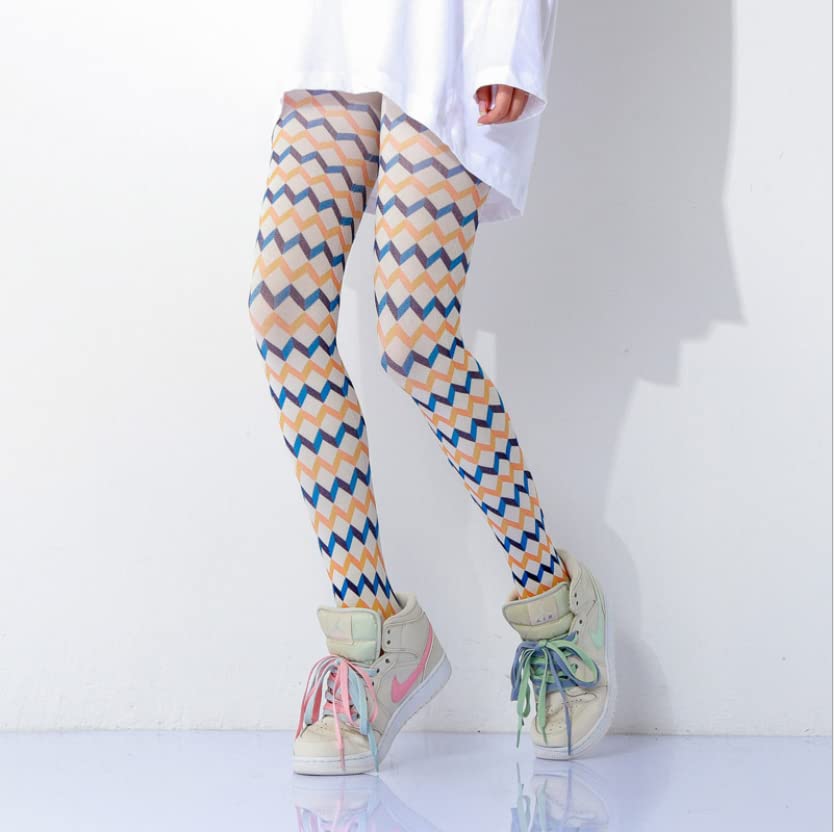 Image of Sahabowi Women Tights, Opaque High Waist Pantyhose, Vintage Control Top Stockings