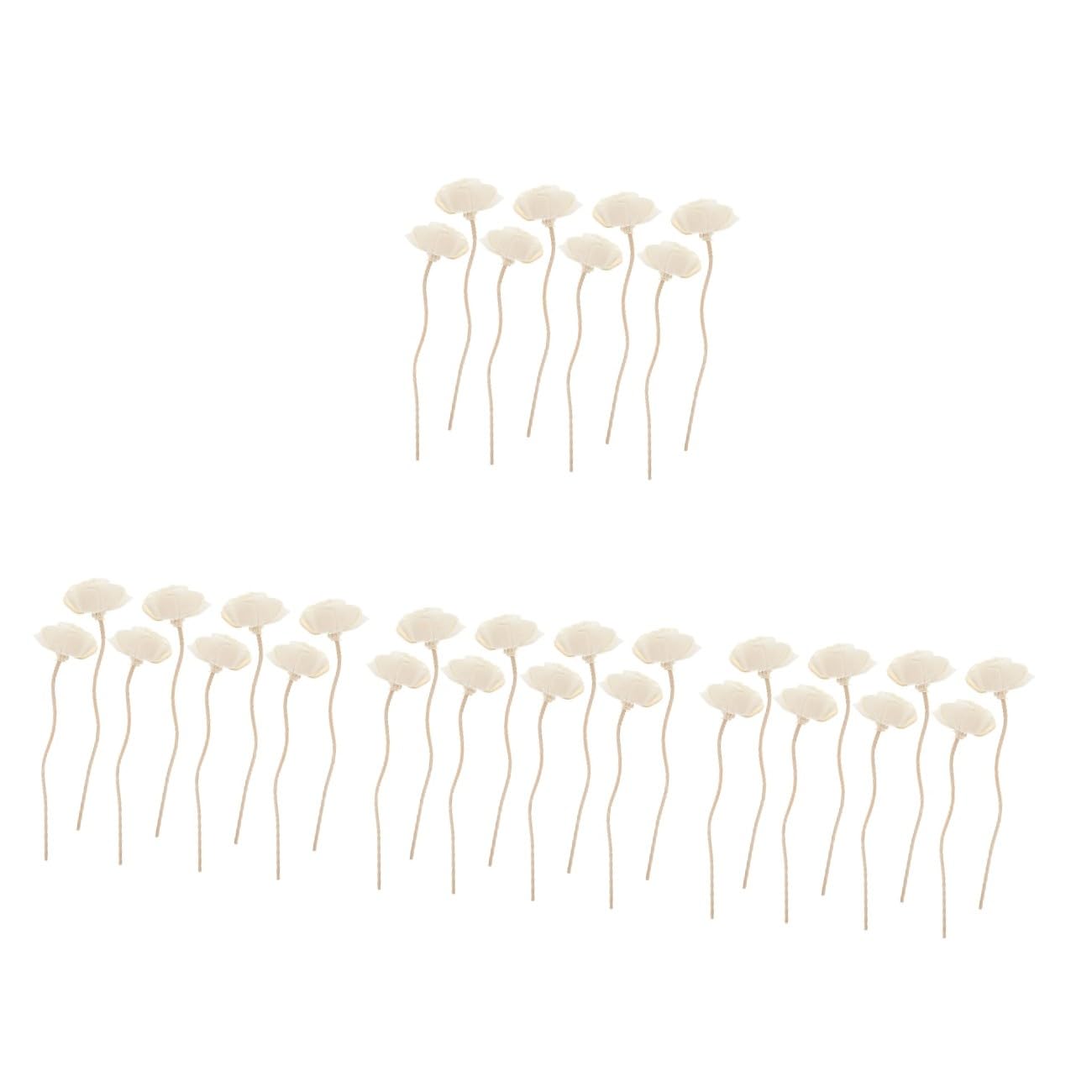 4 Sätze Teiliges Natürliche Rattan Duftstäbchen Mit Rosenblüten Design Schnell Absorbierend Für Ätherische Öle Raumduftverstärkung Und Dekorative Aromatherapie Im 8 Stück * 4