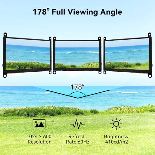 Image of 5 Inch Touchscreen Monitor for Raspberry Pi 5 /4 /3, 1024 x 600 IPS Display with 5-Point Touch Capacitive Screen, Plug and Play, Compatible with Raspberry Pi 5 /4 /3, Banana Pi, Jetson Nano