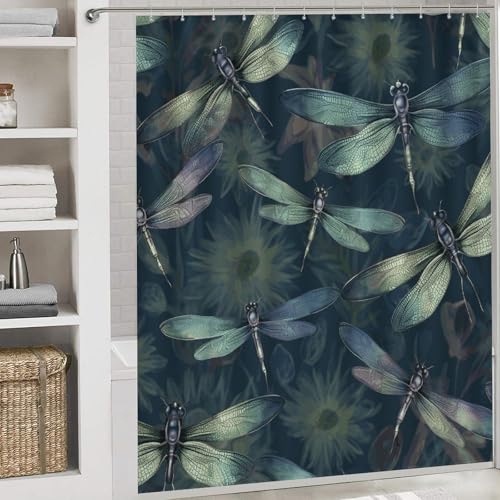 Tapis de douche libellule antidérapant et imperméable pour sol sécurisé