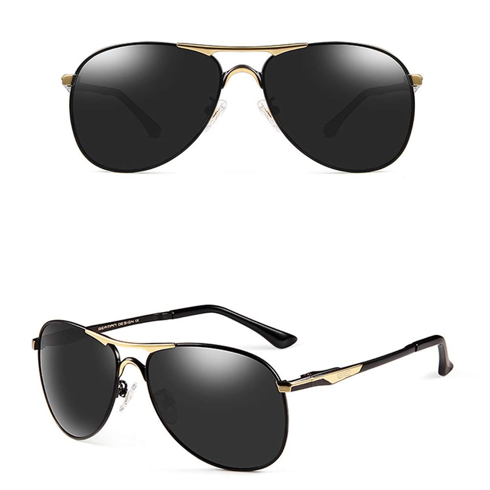 Polarisierte Sonnenbrille Mann, Tag Und Nacht Fahren Sonnenbrillen Angeln Golf Sonnenbrillen (Farbe : Silber)