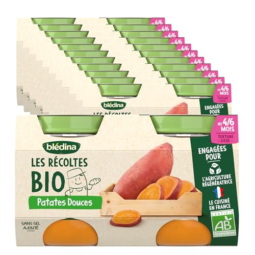 Plat Bébé Dès 4 À Patate Douce Les Récoltes Bio Bledina Les 2 Pots De - vue 2