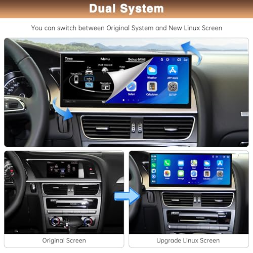 Radio para Auto con Pantalla 12.3 Pulgadas para Audi A4 A5 2009-2015 miniatura 6