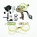 Powerful Fishing Slingshot Kit, Arrows and Ammo 2 in 1 Shooting Slingshot, Archery Professional Adjustable Fishing Set with Arrow Brush,Fishing Reel,Fishing Reel Rack,Flashlight,4Pcs Rubber Bands