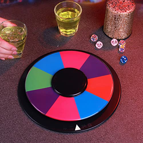VALICLUD Double-Sided Prize Wheel 9.84 Inch Rotating Wheel for Party Games Classroom Activities Holiday Events with Diy Slots and Spinning Arrow - Image 3