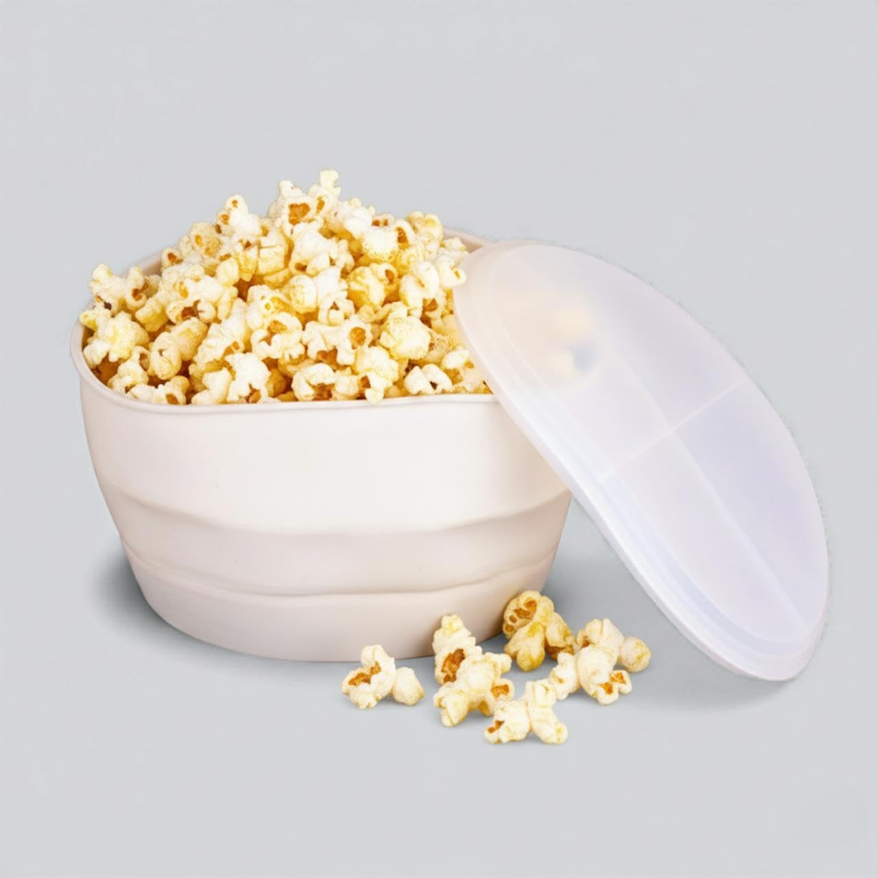Silicone Popcorn Popper Bowl – Microwave Safe Popcorn Maker Foldable Bowl With Lid, BPA Free Reusable Popcorn Container-image-22