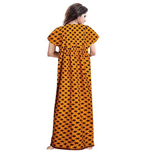 Image of Nighty for Women Cotton Printed Maxi Gown Ankle Length Nighty Night Dress Gown for Women Maxi (Combo Pack of 2)