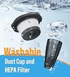 Handheld Vacuum Cleaner, 9500PA Car Vacuum Cordless Portable with Powerful Suction, Lightweight Car Vacuums with Large-Capacity Battery, Hand held Vacuum Cordless for Car/Home/Pet