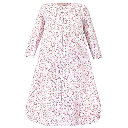 Hudson Baby Unisex Baby Long Sleeve Cotton Jersey Sleeping Bag, Pink Peony, 18-24 Months