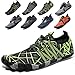 Lvptsh Chaussure Aquatique Homme Femme Barefoot Chaussures d'eau de Sport Chaussures de Plage Antidérapant Séchage Rapide Surf Snorkeling Randonnée Chaussons de Plongée,38 EU,Vert 3