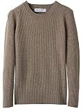 LINY XIN 100% Merino Wool Sweater Women Spring Crewneck Long Sleeve Lightweight Soft Knitted Pullove