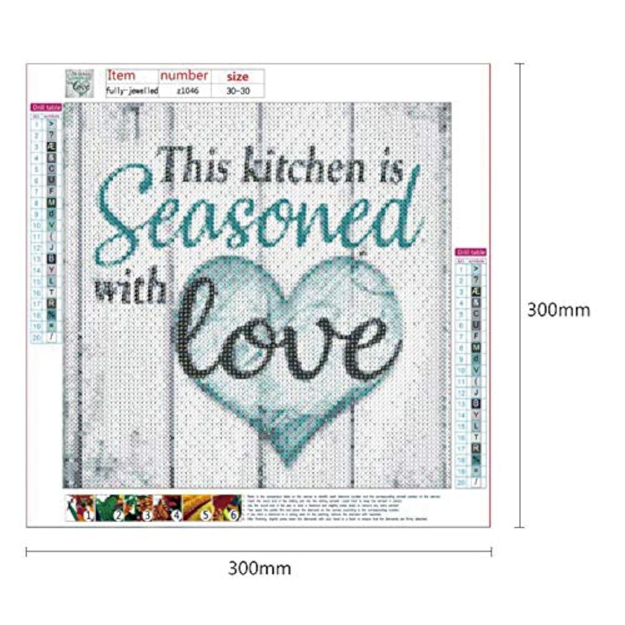 5D DIY Full Drill Diamond Painting Letter Cross Stitch Mosaic Kits