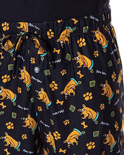 INTIMO Scooby Doo Men's Ruh-Roh! Scooby Character Adult Sleep Lounge Pajama Pants4