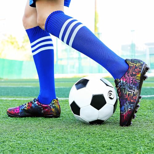 Image of Women's Men's Soccer Cleats Training Shoes | Women's men's AG Sports Soccer Cleats ,Training Shoes, Non-Slip football shoes,long studs soccer shoes