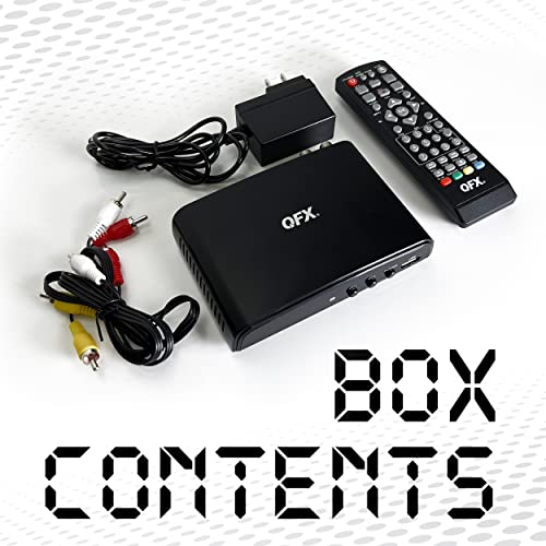 image for QFX CV-103 Digital Converter Box W Ul Adapter, for RF in (Antenna), RF