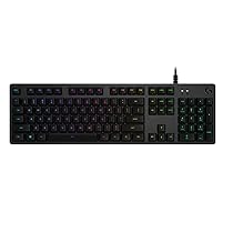 Logitech G512 Tastiera Gaming Meccanica, RGB LIGHTSYNC, Tasti Retroilluminati, GX Brown Tactile Switch, Telaio in alluminio spazzolato, Tasti Personalizzabili, USB, QWERTY Layout Italiano, Nero