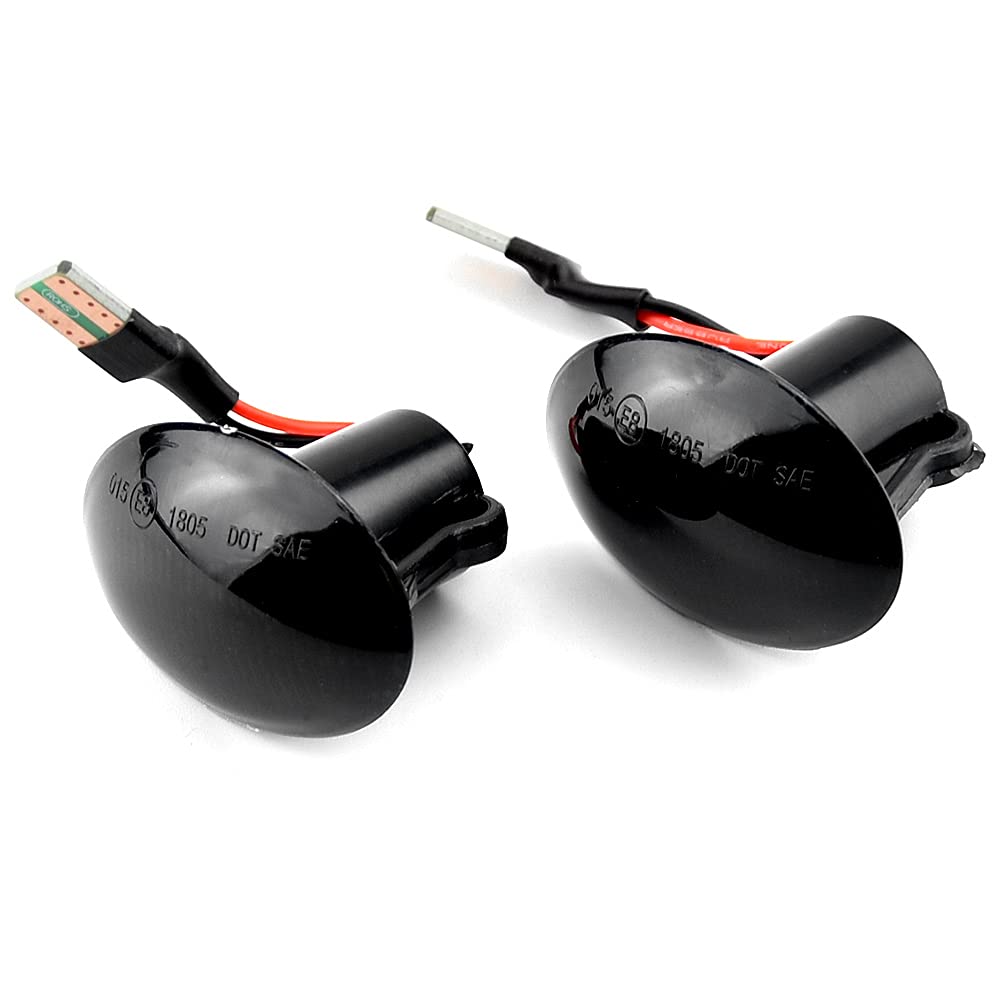 Feux Clignotants LED Dynamiques Compatibles Renault, Opel, Nissan, Dacia - Noir, IP68