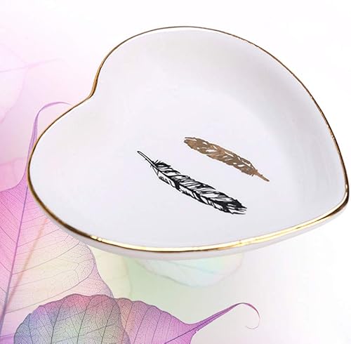 Miniatura 7 de TOPBATHY - Bandeja de almacenamiento para arete y platos, organizador para servir, caja decorativa, soporte de almacenamiento, patrón 1