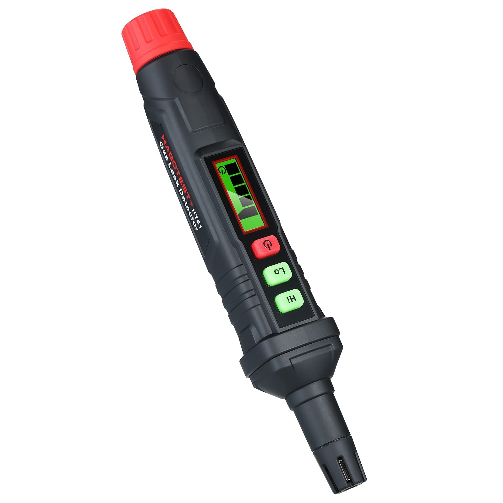 Detector de Gas, Alarma detectora de Fugas de Gas con Detector de Gas Combustible Audible y Visual Gases inflamables propano metano Gas Natural