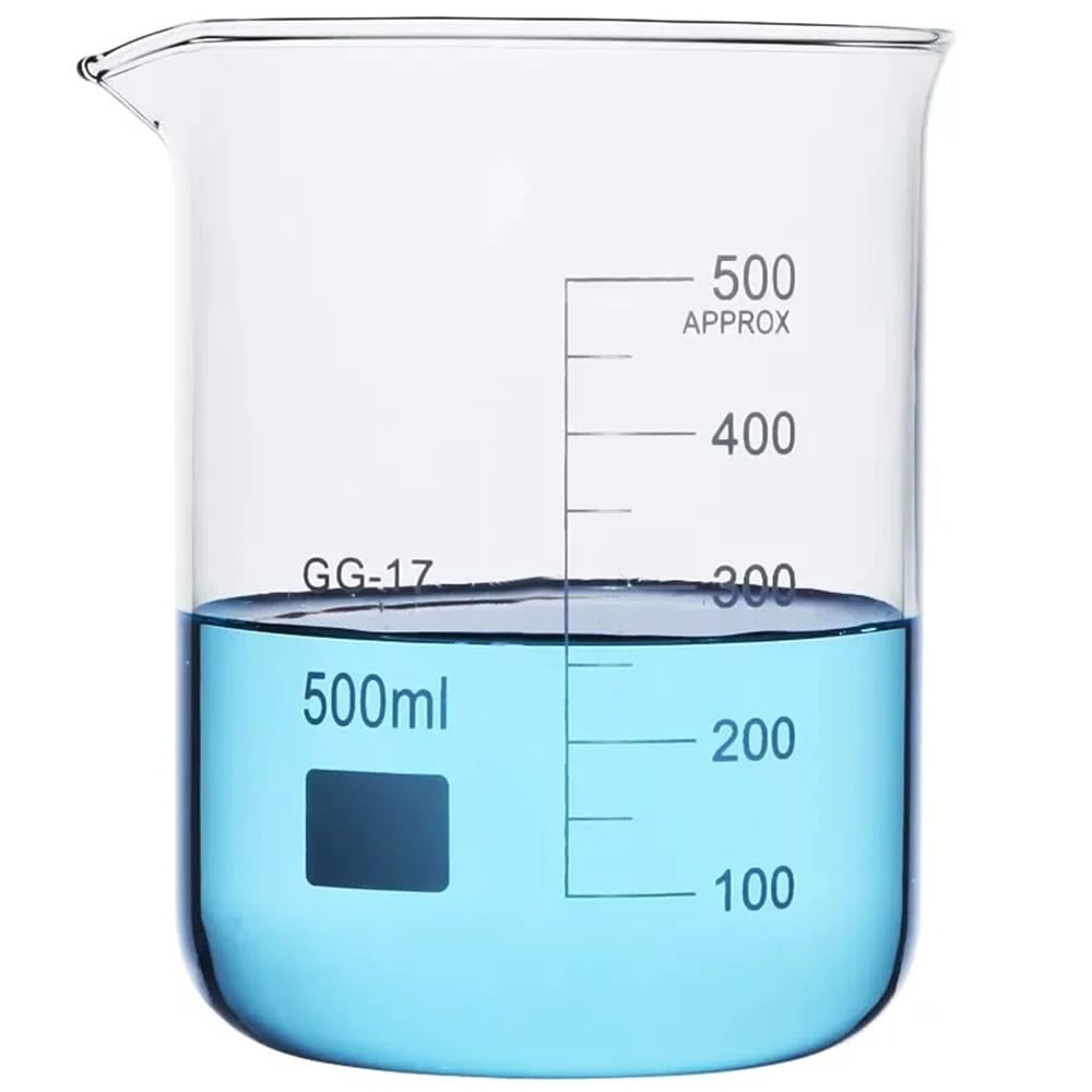 Szklany kubek borokrzemianowy Zestaw szklanych zlewek o niskiej pojemności 5 ml-1000 ml(Set-9)