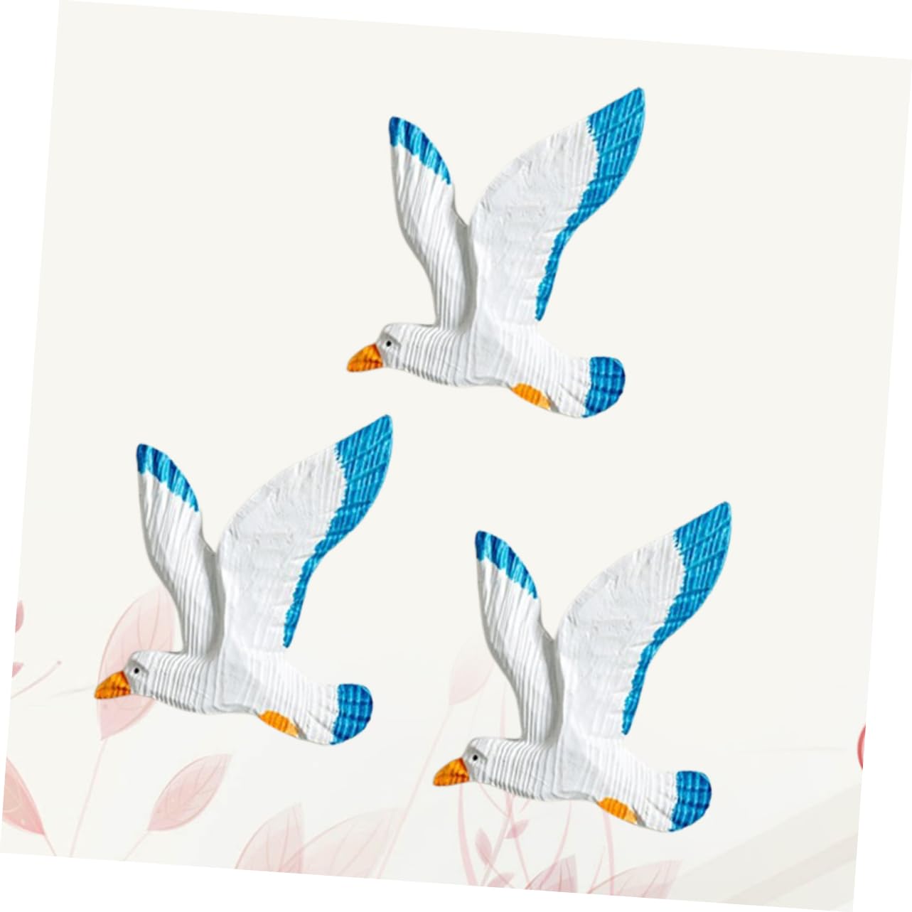 Vaguelly 3pezzi Gocce Di Uccelli Appese in Resina Gabbiani Da Parete Per Casa Uccelli Creativi Da Appendere Per Interni Gabbiani Di Appesi