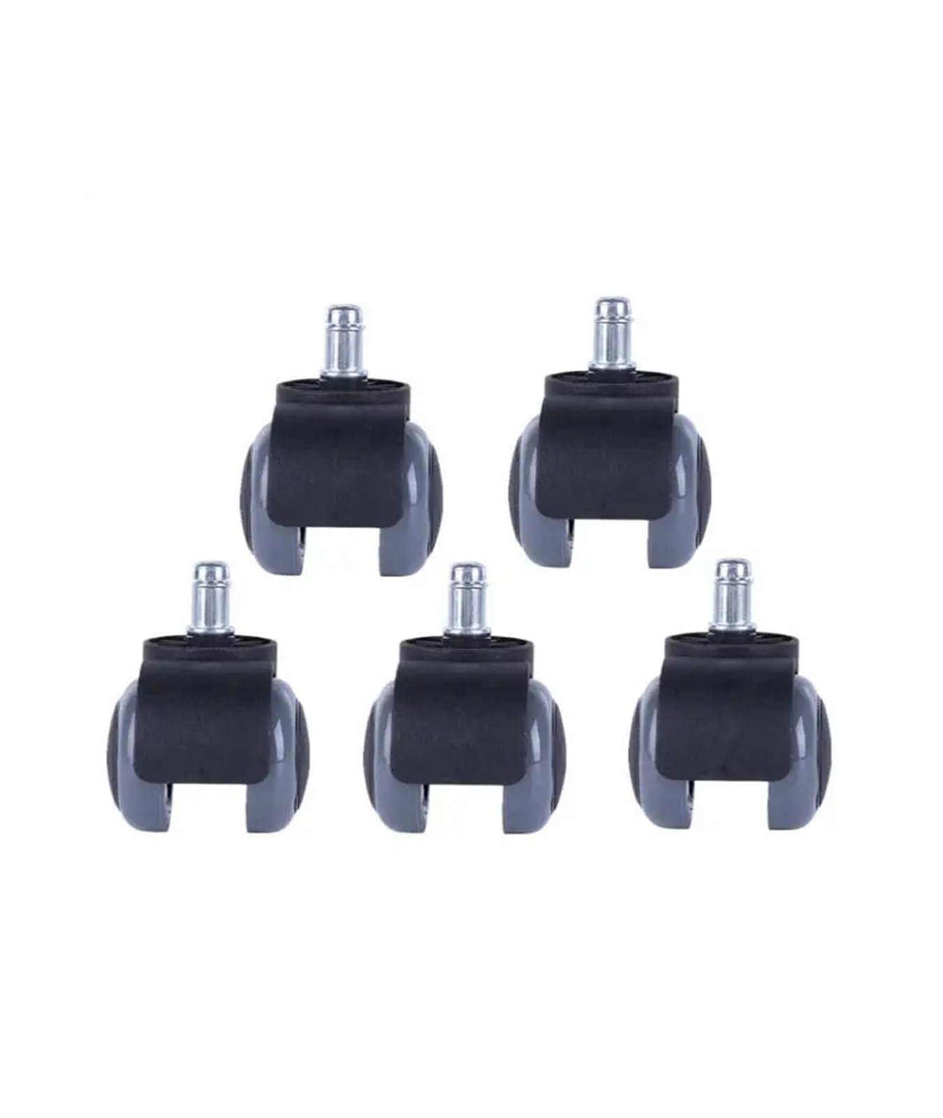 5 pieces/lot casters 2 inches 11mm furniture gray PU office chair snap ring