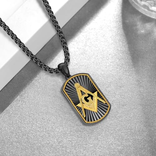 Masonic/Cross/Compass/St Michael/St Christopher/Santa Muerte/Star of David Pendant Necklace 925 Sterling Silver Shields Necklace for Men Women with 22"+2" Rolo Chain3