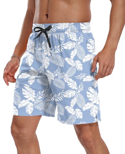 Sailwind Men Swim Trunks with Compression Liner 9" Beach Shorts Quick Dry with Zipper Pockets Board Shorts2