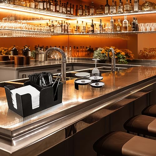 Mifoci Bartending Supplies 6 Compartments Garnish Tray with Lid Bar Caddy 3 Tier Glass Rimmer Stainless Steel Bottle Pourers Juice Pouring Cocktail Tools Plastic Serving Accessories by Mifoci - Image 7