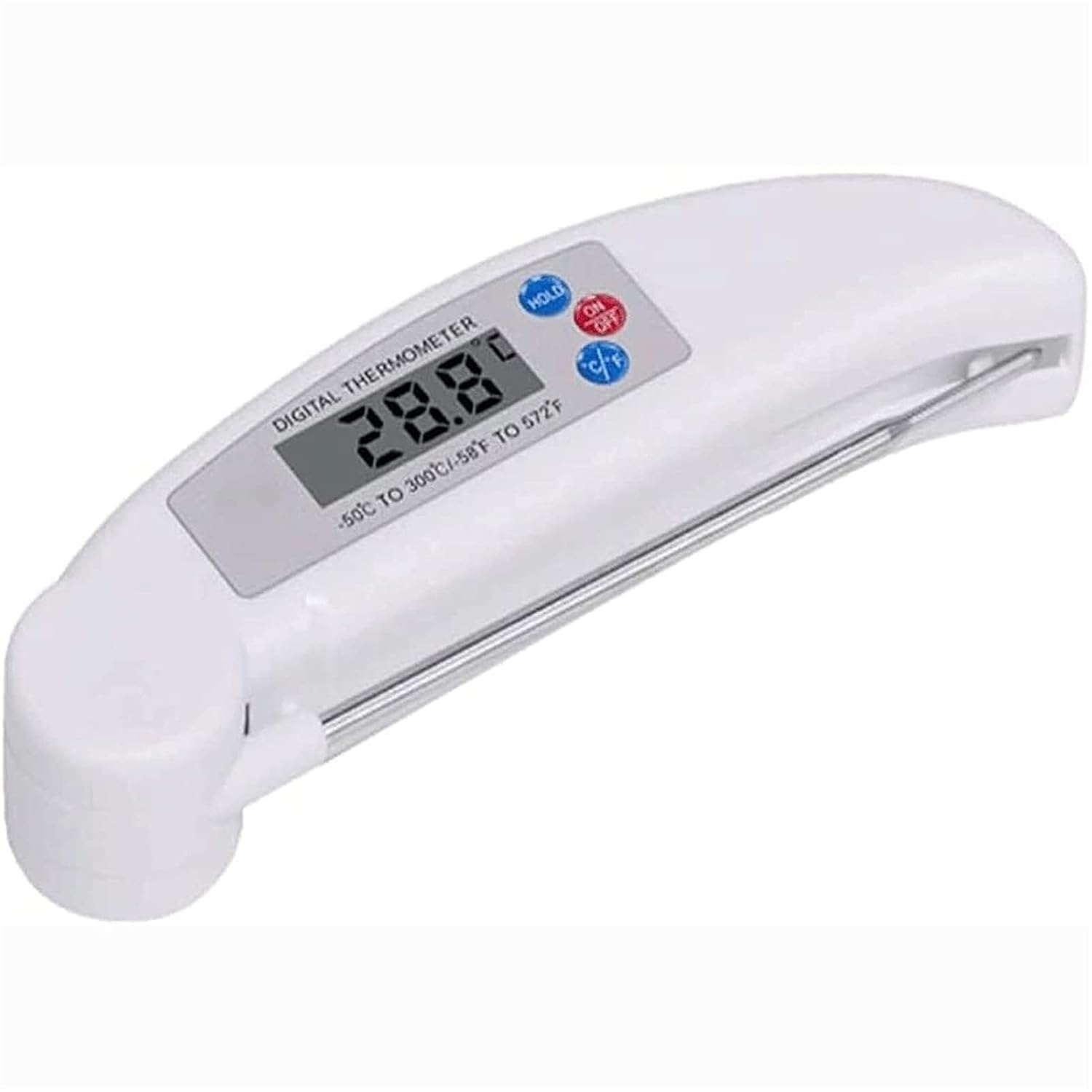 Kitchen Thermometer,Instant Read Meat,Folding Stainless Probe Digital Cooking