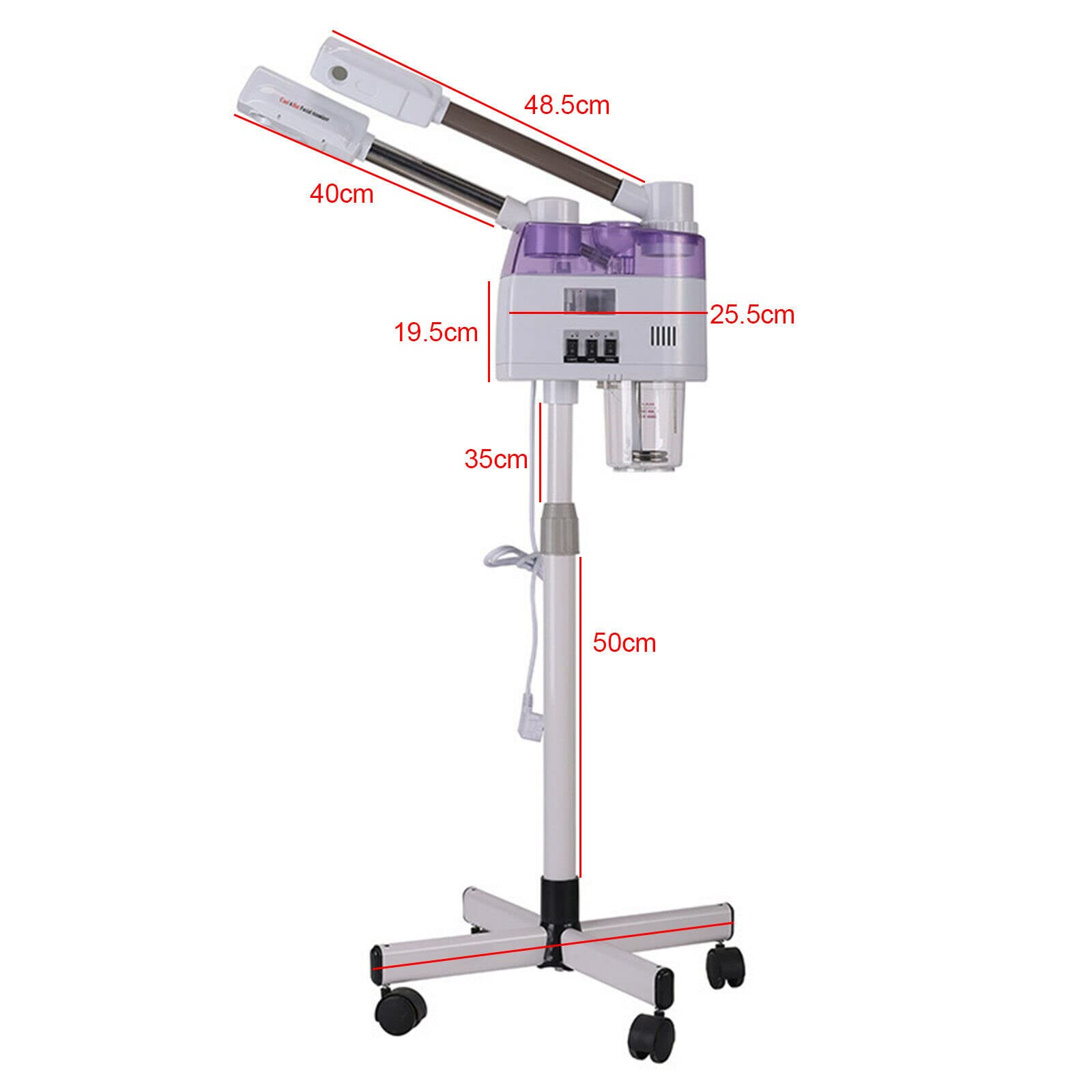 Vapore viso Vaporizzatore viso 2 in 1 Caldo e Freddo Sauna Facciale Vaporizzatore per Salone di Bellezza, SPA, Casa