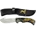 Elk Ridge - Outdoors Fixed Blade Knife - 8.75-in Overall, 3.5-in Satin Finish Stainless Steel Blade, Full Tang Construction, Camo Coated Rubber Handle, Nylon Sheath - ER-274FC