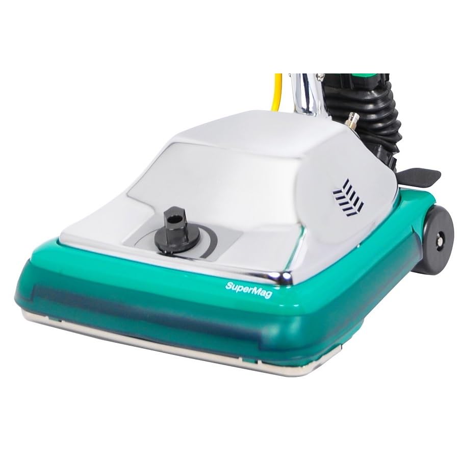 Image of Bissell BigGreen Commercial BG101DC ProCup Comfort Grip Handle Upright Vacuum with Magnet, 870W, 12 inch Vacuum Width