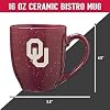 Rico Industries NCAA Oklahoma Sooners Primary 16 oz Team Color Laser Engraved Speckled Ceramic Coffee Mug #4