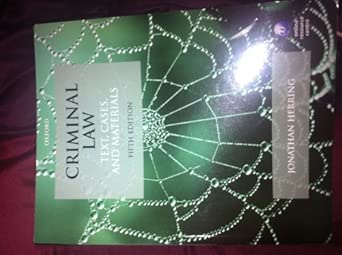 Criminal Law: Text, Cases, and Materials 5th Edition-Wow! eBook