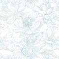 Dimoon 78.7"x17.3" Peel and Stick Wallpaper Blue Floral Contact Paper Boho White Modern Wallpaper Removable Self Adhesive Wall Paper for Bedroom Bathroom Cabinets Drawers Thicken Vinyl Roll